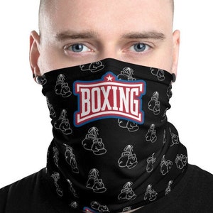 Boxing Face Mask, Neck Gaiter, Scarf, Headwear, Boxer Facemask, Headband, Dust Protection,