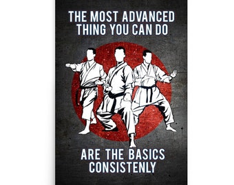 Motivational Karate Poster: Dojo Wall Art