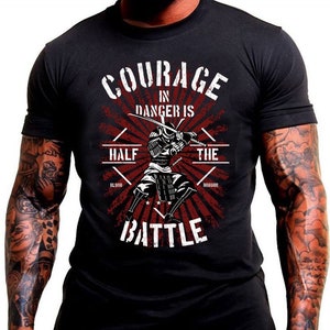 Samurai combat T-Shirt, Courage Ronin, Arts martiaux,