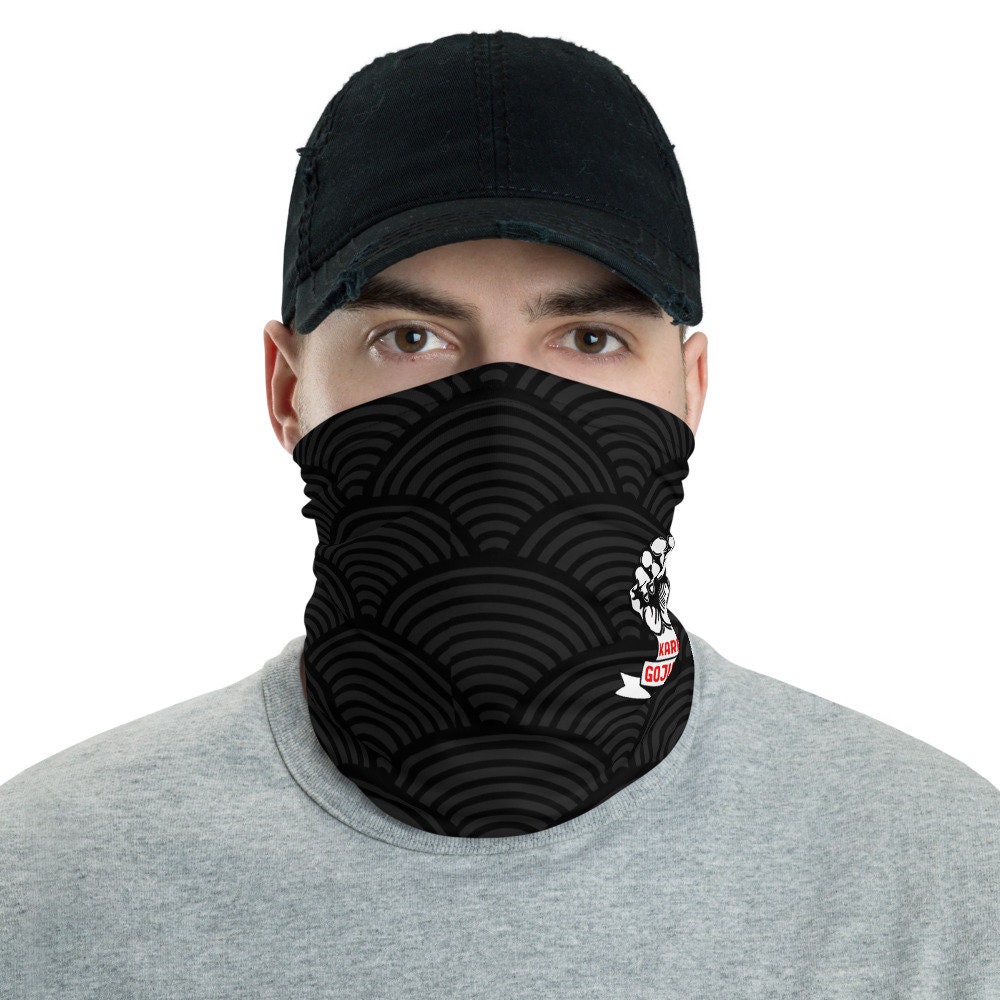 Goju Ryu Karate Face Mask - Neck Gaiter, Headwear, Facemask, Headband, Karateka Gift