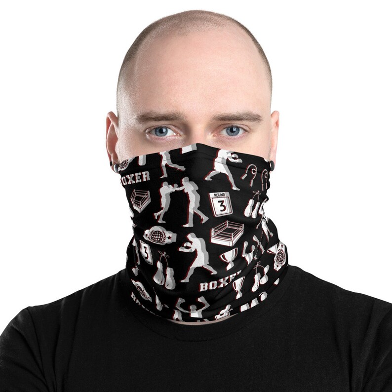 Boxer Face Mask Neck Gaiter Scarf Headwear Facemask Etsy