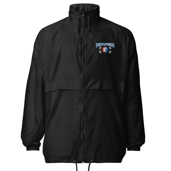 Taekwondo Embroidered Unisex Windbreaker, Packable Jacket - Etsy