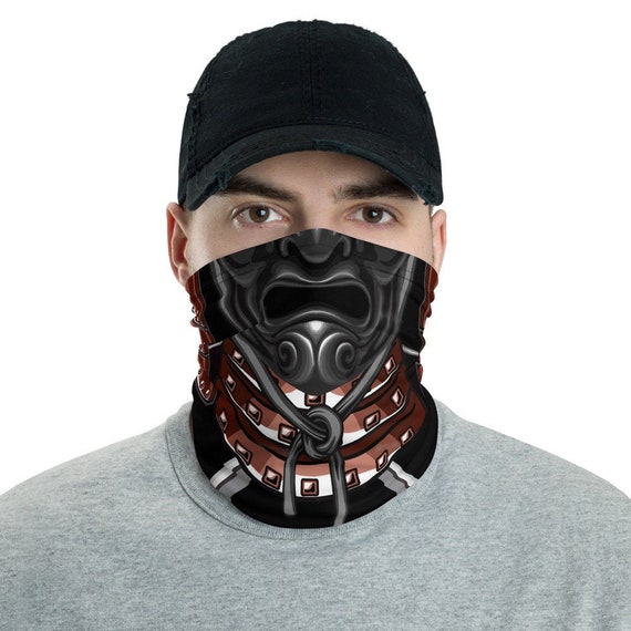 Samurai Face Mask, Ronin Neck Gaiter, Facemask, Covering, Scarf