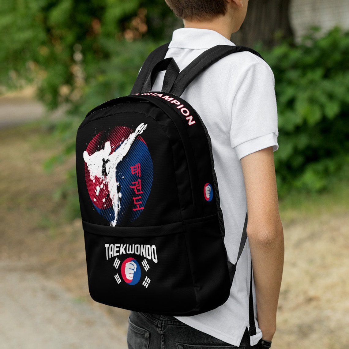 Taekwondo Backpack Tae Kwon Do Champion Gift for Taekwondo Etsy