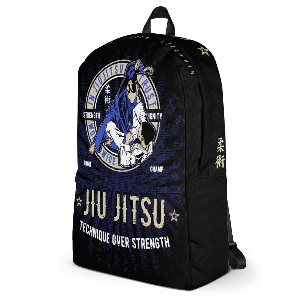 Jiu Jitsu Backpack Technique Over Strength Brazilian Jitsu Etsy