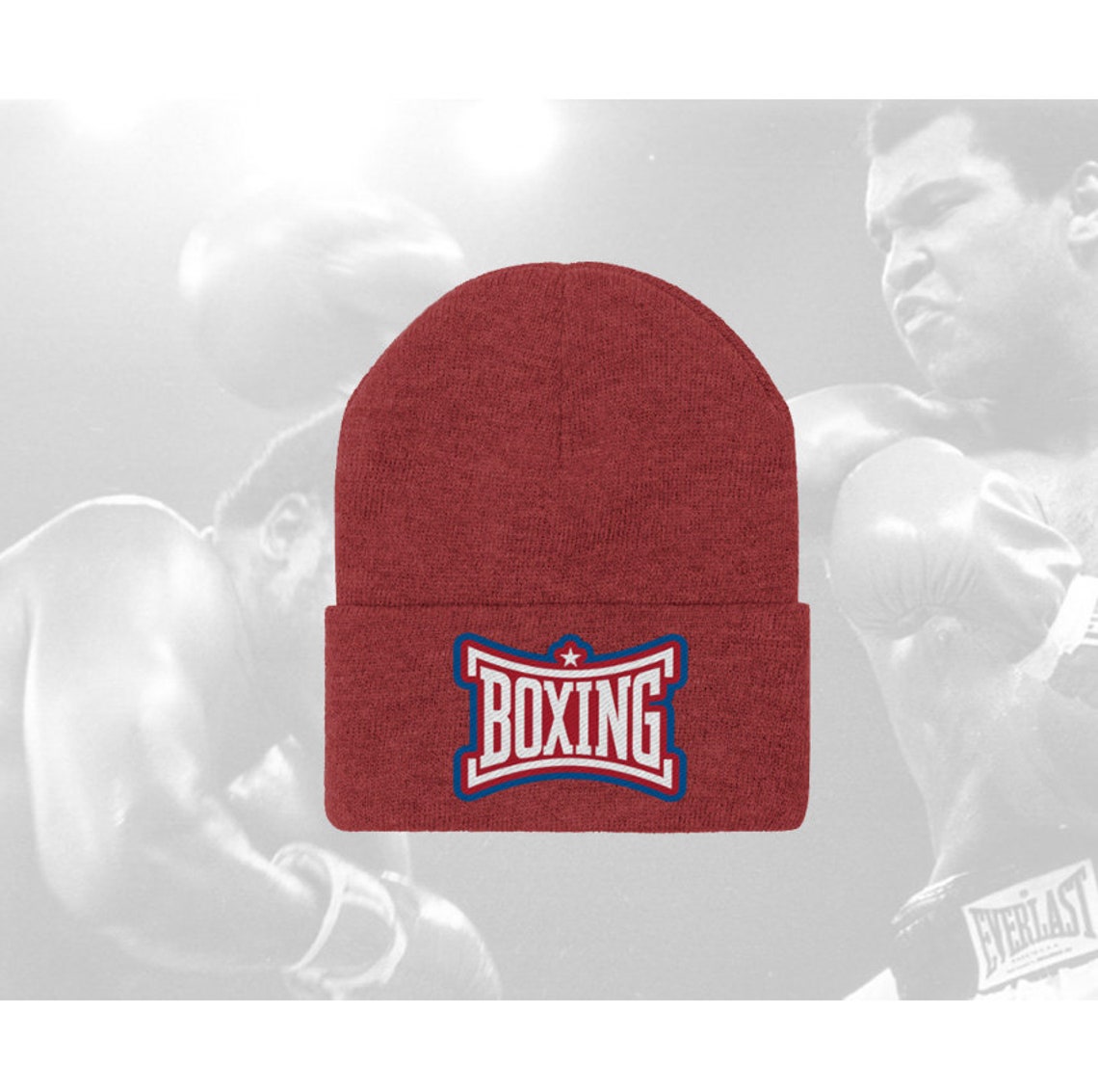 Boxing Knit Beanie Classic Boxer Hat Etsy