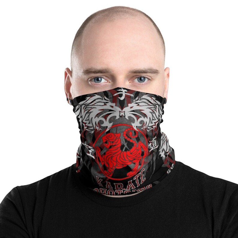 Shotokan Karate Face Mask Neck Gaiter Scarf Headwear Etsy