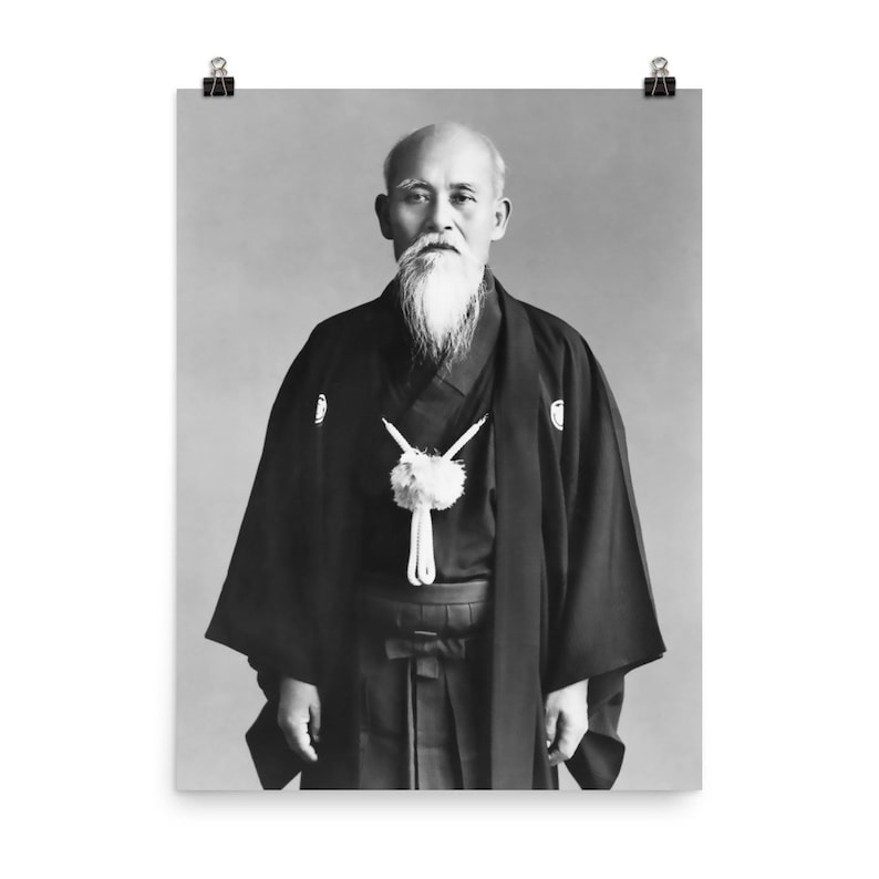 O Sensei Morihei Ueshiba High Quality Print, Aikido Dojo Decor image 2