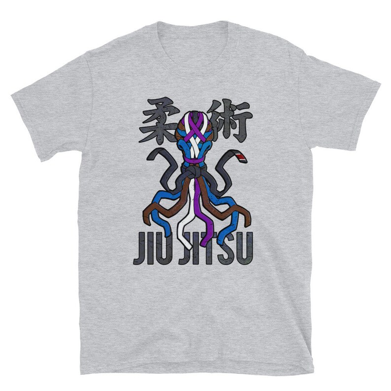 Jiu Jitsu Belts Octopus Tshirt BJJ Brazilian Jitsu Ju Etsy