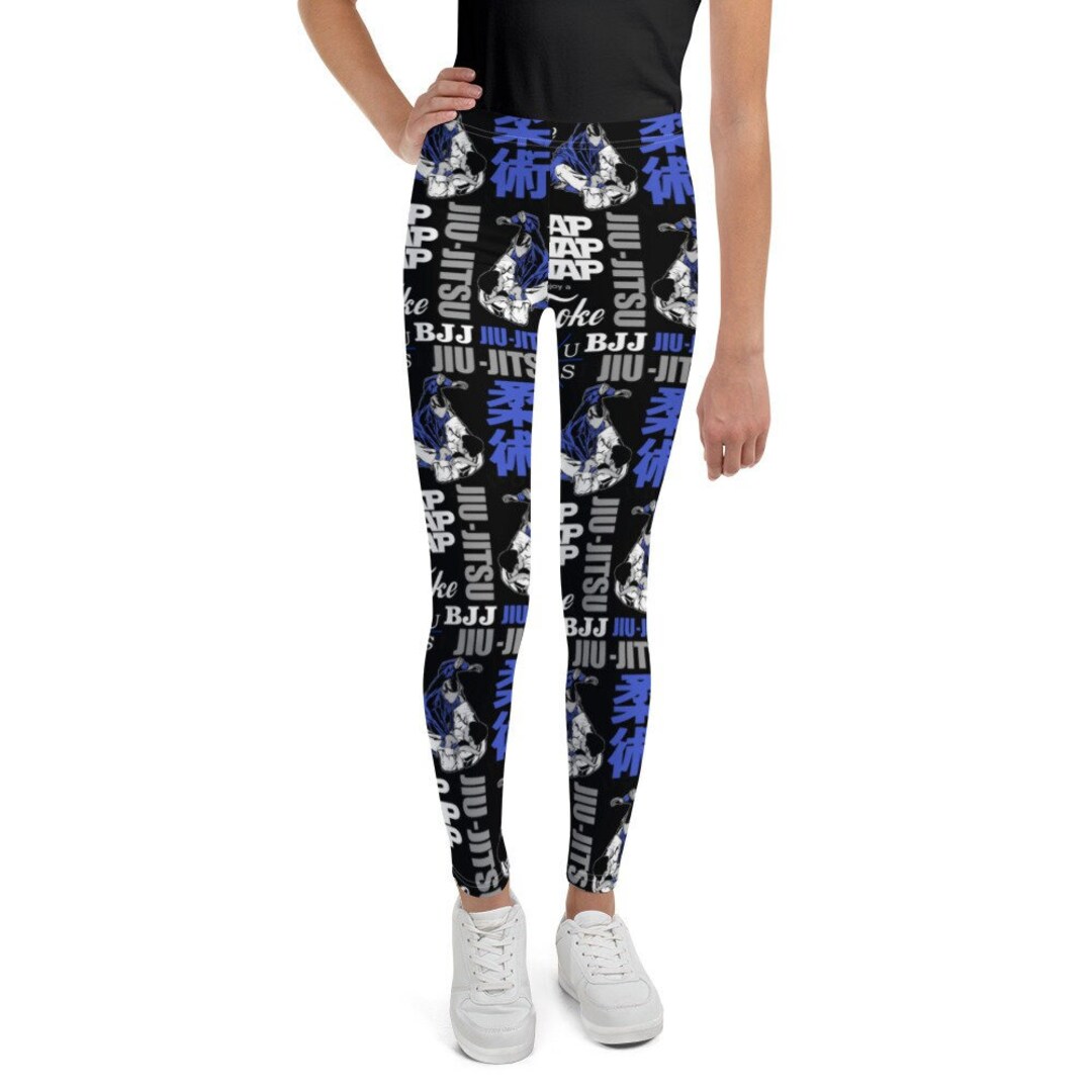 Jiu Jitsu Youth Leggings, Jiu Jitsu Jiujitsu Ju Jutsu Jujitsu Bjj