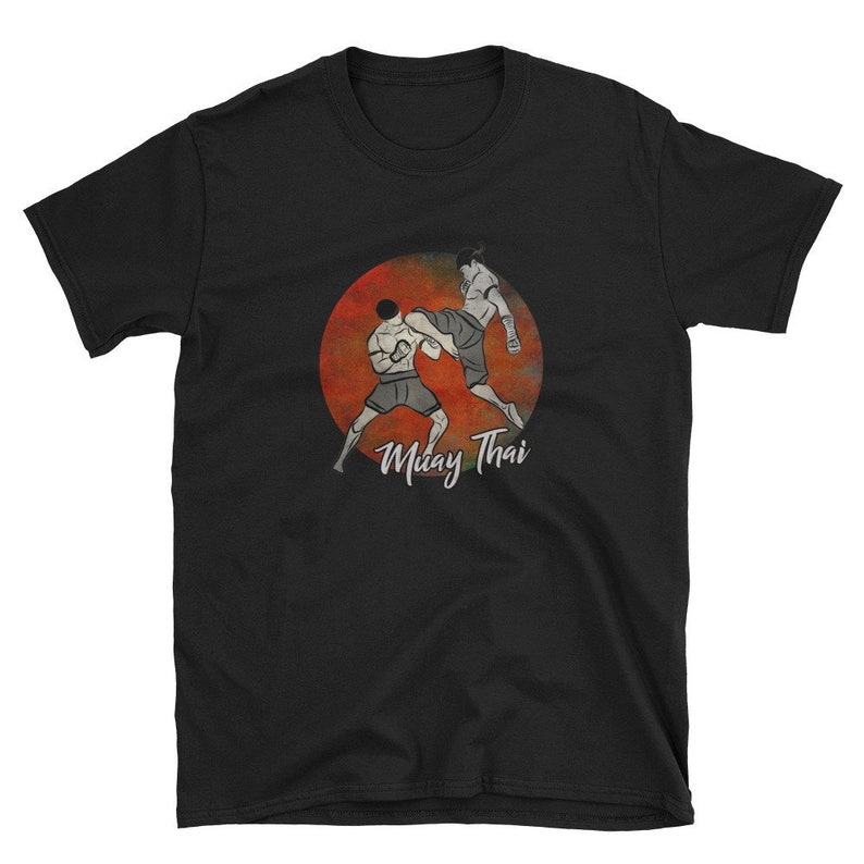 Muay Thai Boxing T Shirt, Boxer Combat Martial Arts image 1