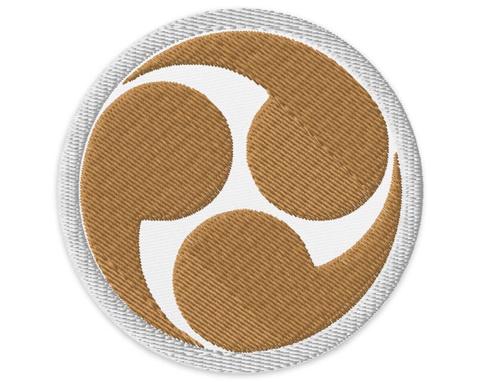 Tomoe Mitsudomoe Japanese Symbol Embroidered Patch Japan - Etsy