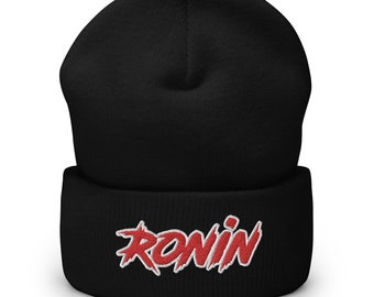 Ronin Cuffed Beanie, Martial artist, biker, fighter, samurai,