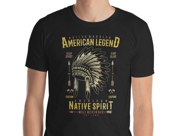 American Native Indian Warrior T-shirt 