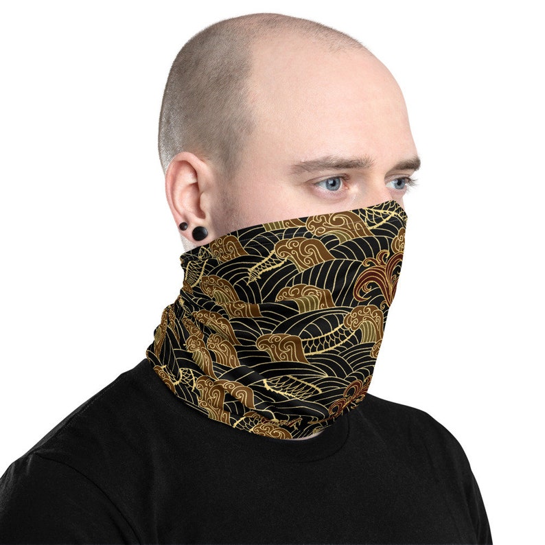Dragon Sea Face Mask Neck Gaiter, Facemask, Headband Martial Arts - Etsy
