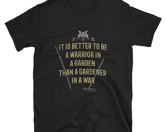 Warrior in a Garden T-Shirt: Martial Artist Gift