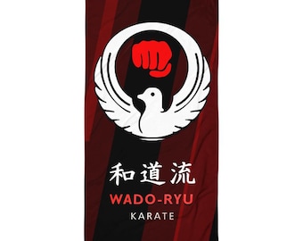 Wado Ryu Karate Towel, Dojo, Gym, Beach