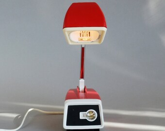 Luminária de mesa/escrivaninha/parede escandinava / Vintage dinamarquês dos anos 1960 / Iluminação de meados do século / Pop Space Age / ÓTIMO ESTADO