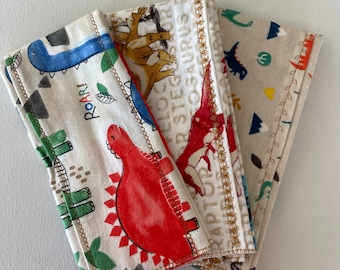Dinosaur burp cloth