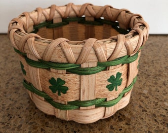 Shamrock candy basket