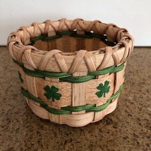 Shamrock candy basket