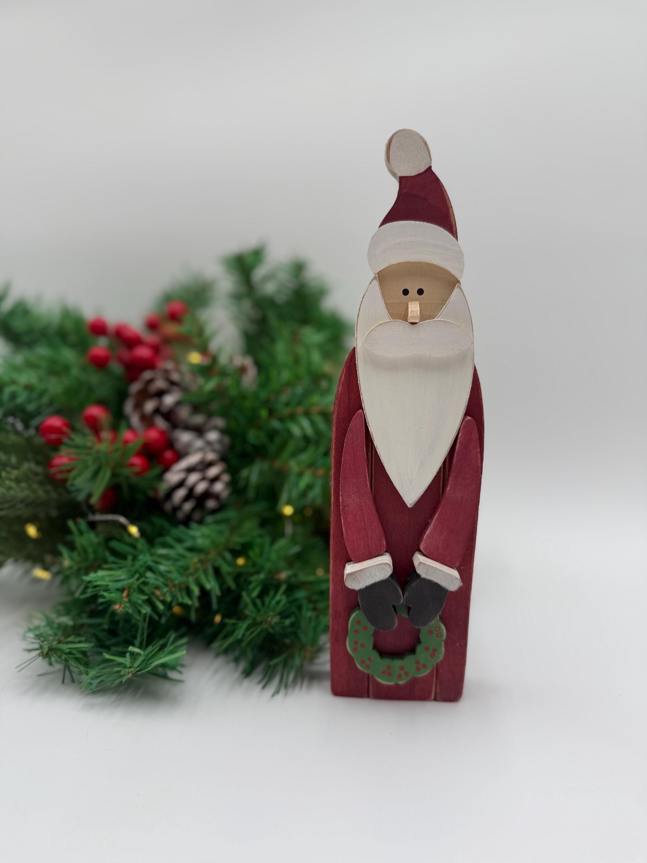 木製のサンタ像 - Etsy 日本