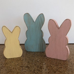Pastel bunny trio