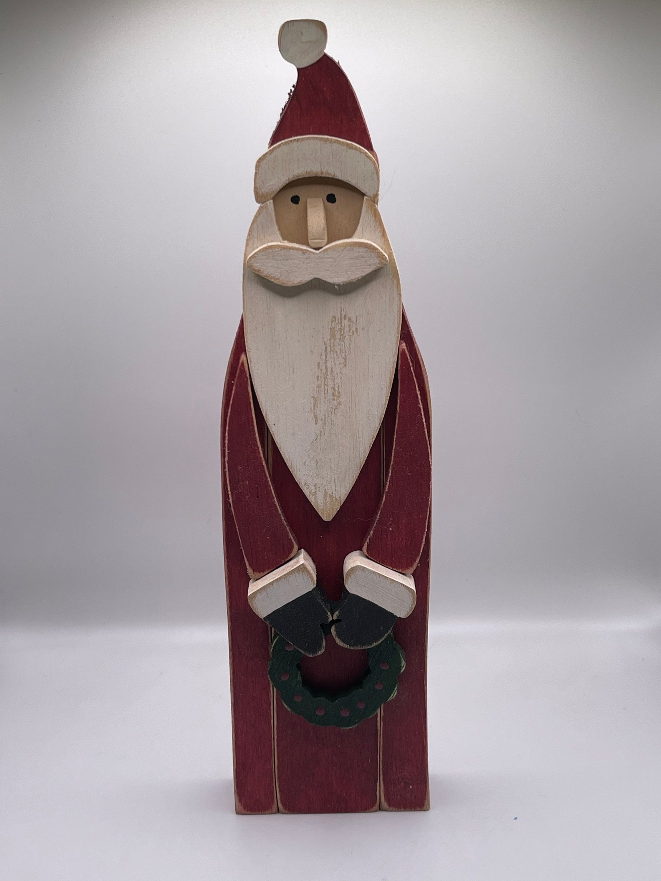 Rustic Wooden Santa: Distressed Christmas Decor (10 Inch) - Etsy
