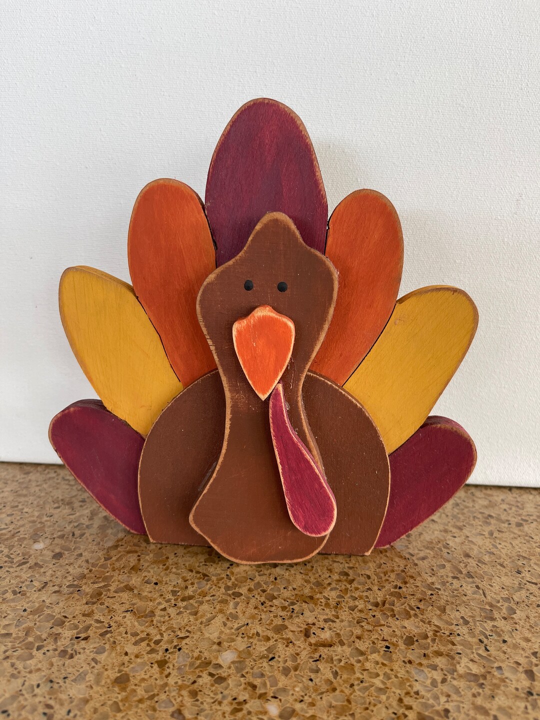 Handmade Wooden Turkey: Rustic Thanksgiving Centerpiece - Etsy