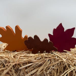 Fall wooden leaves
