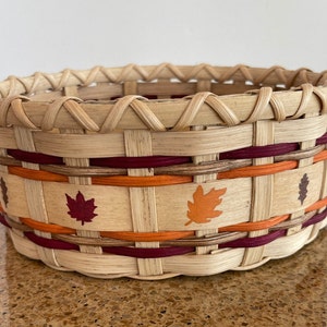 Fall leaf popover basket