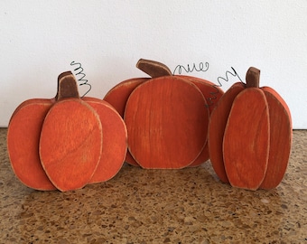 Mini pumpkin trio
