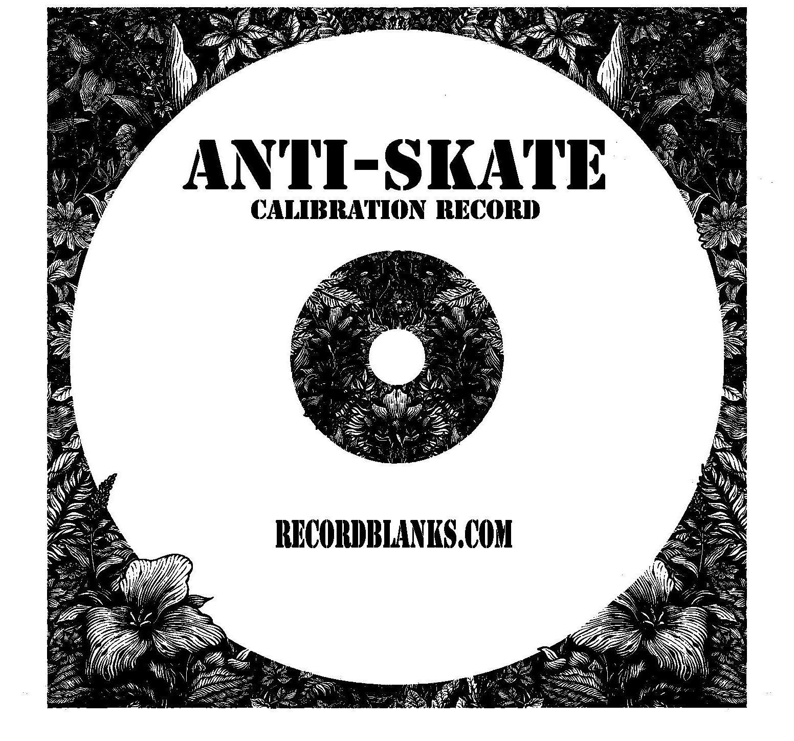 AntiSkate Blank Vinyl Calibration Record Etsy