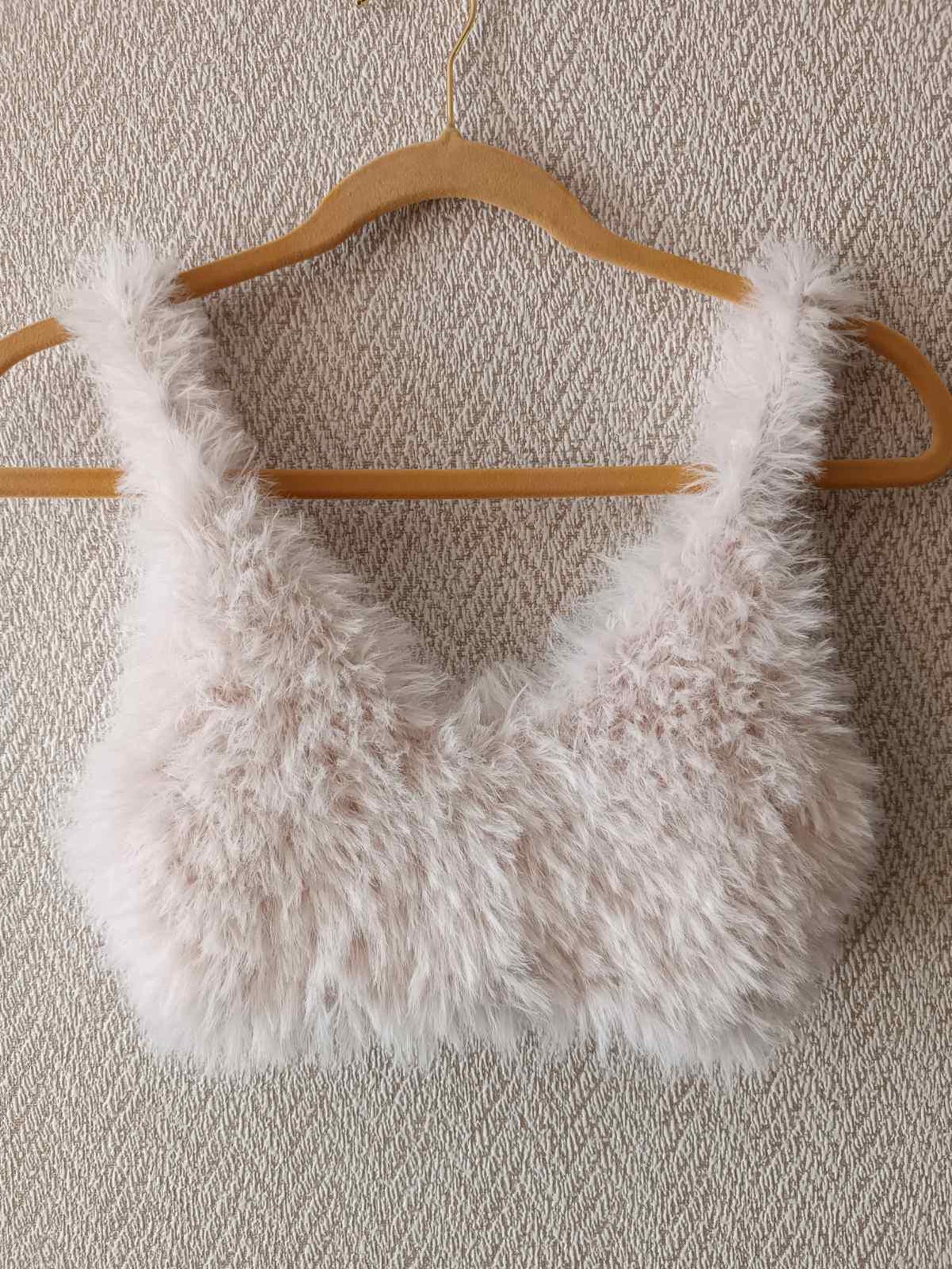 Fluffy Knit Crop Top and Skirt Set, Eyelash Yarn Lounge Wear - Etsy