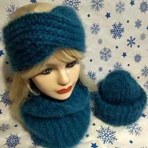 Hat personalized winter, Mohair headband, Mohair hat, Beanie hat, Mom hat, Knit wool beanie, Chunky Knit Hat, Fuzzy hat, Slouchy hat