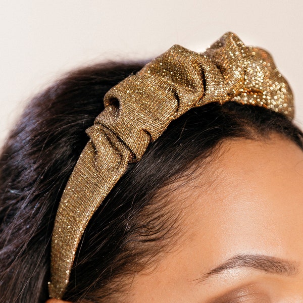 Silver Glitter Headband Etsy