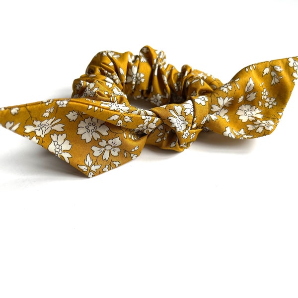 Honey Floral | Parisian Series | Petite Knot Scrunchie | Liberty Cotton