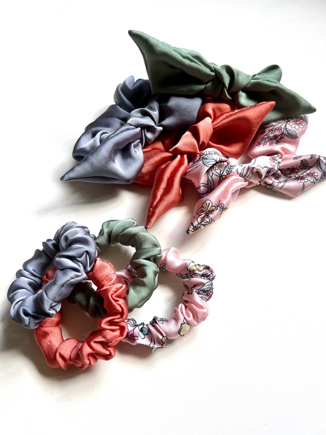 Silky Series Knot Scrunchie Fresh New Color Picks Bow Scrunchie