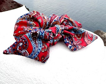 Oversize Knot Scrunchie | Paisley Series | Silky Smooth | Multiple colors | Gifts for Her