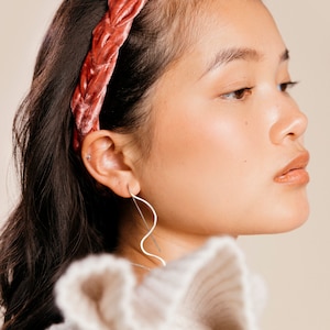 The Hayley Luxe Braided Velvet Headband Vogue's Beauty Edit Soft Headband Gift for Her image 6