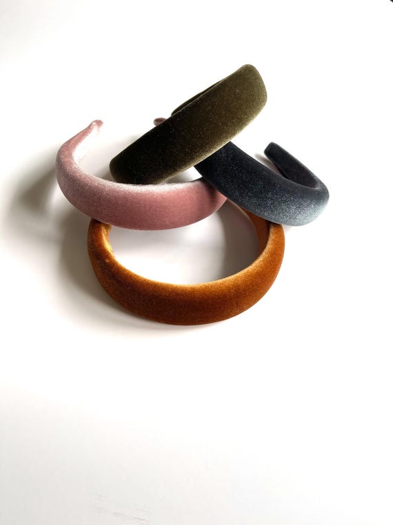 Rich Velour Knit Padded Headband | 90's Inspired | Comfortably