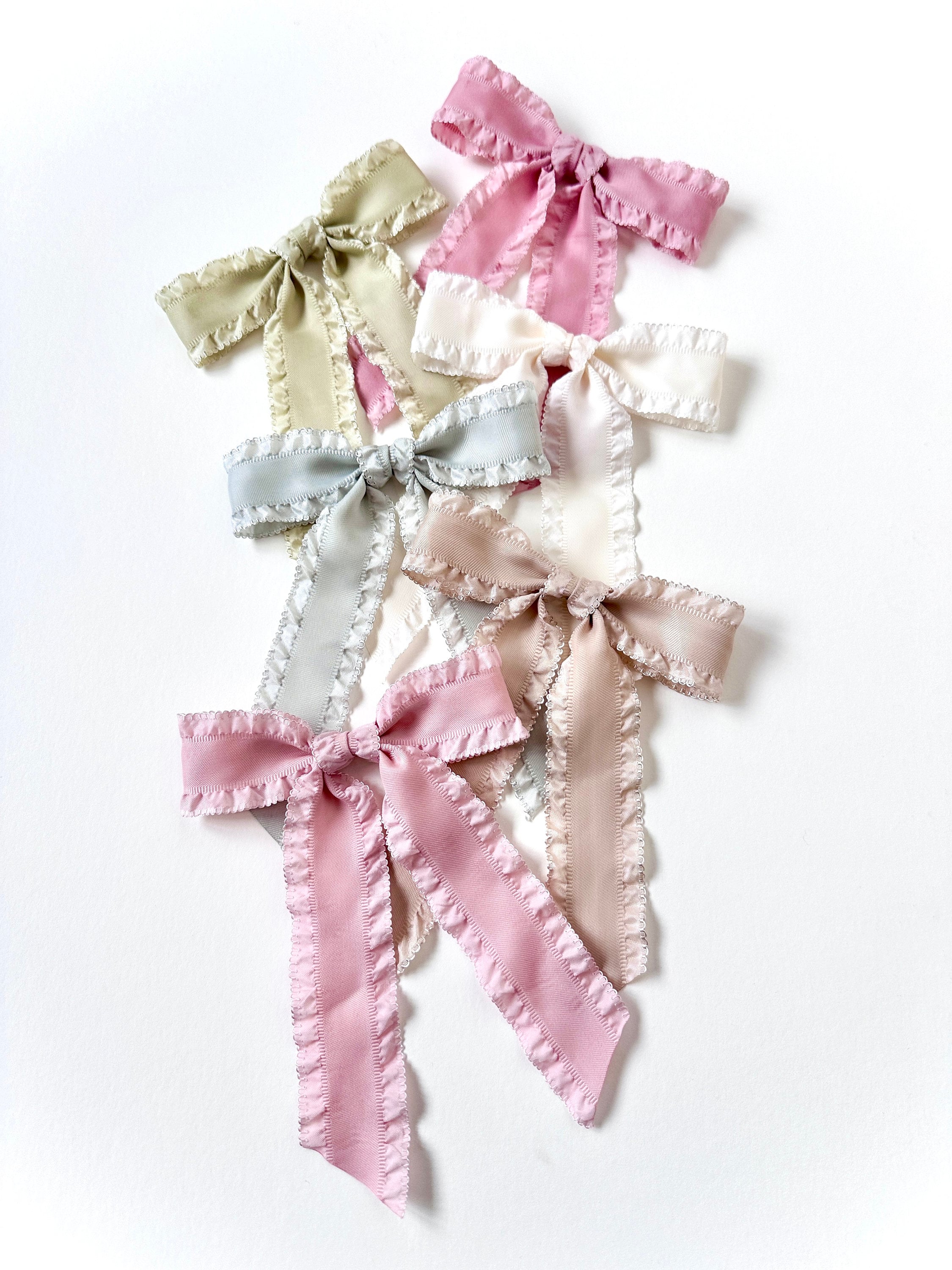 Satin Ruffle Ribbon The Mayfair Bow | Ruffle Satin Ribbon | Satin Lettuce Edge Bow ...