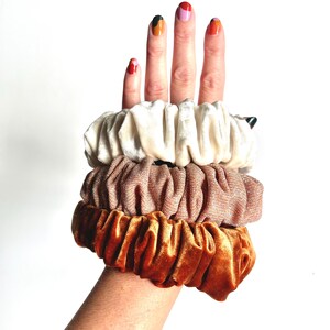 Crushed Velvet Scrunchie Headband | Hard Headband | Super Soft | Handmade | Vogue's Style Set image 7