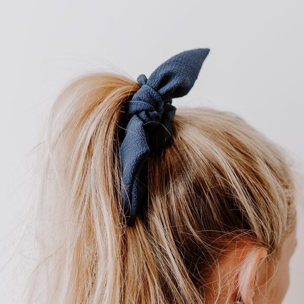 Crepe Chiffon Knot Scrunchie | Bow Scrunchie | Multiple colors | Gift for Her