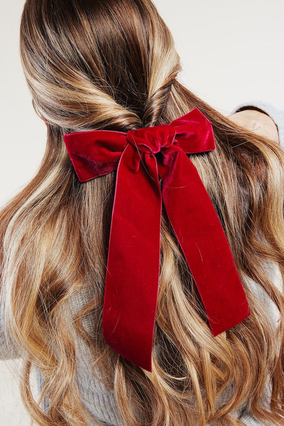 hand tied hair bow