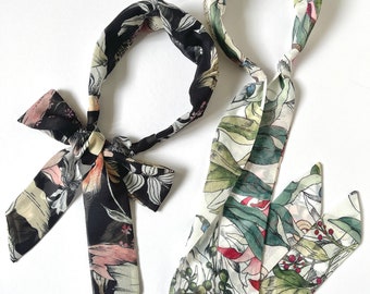 Effortless Scarf Headband | Esme Painted Floral | Handmade | Chiffon  | Luxury Headband Scarf