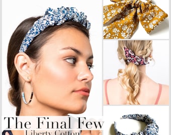 The Final Few | Liberty Cotton Series | Choose from Scrunchie Headband | Bow Scrunchie | Knot Scrunchie