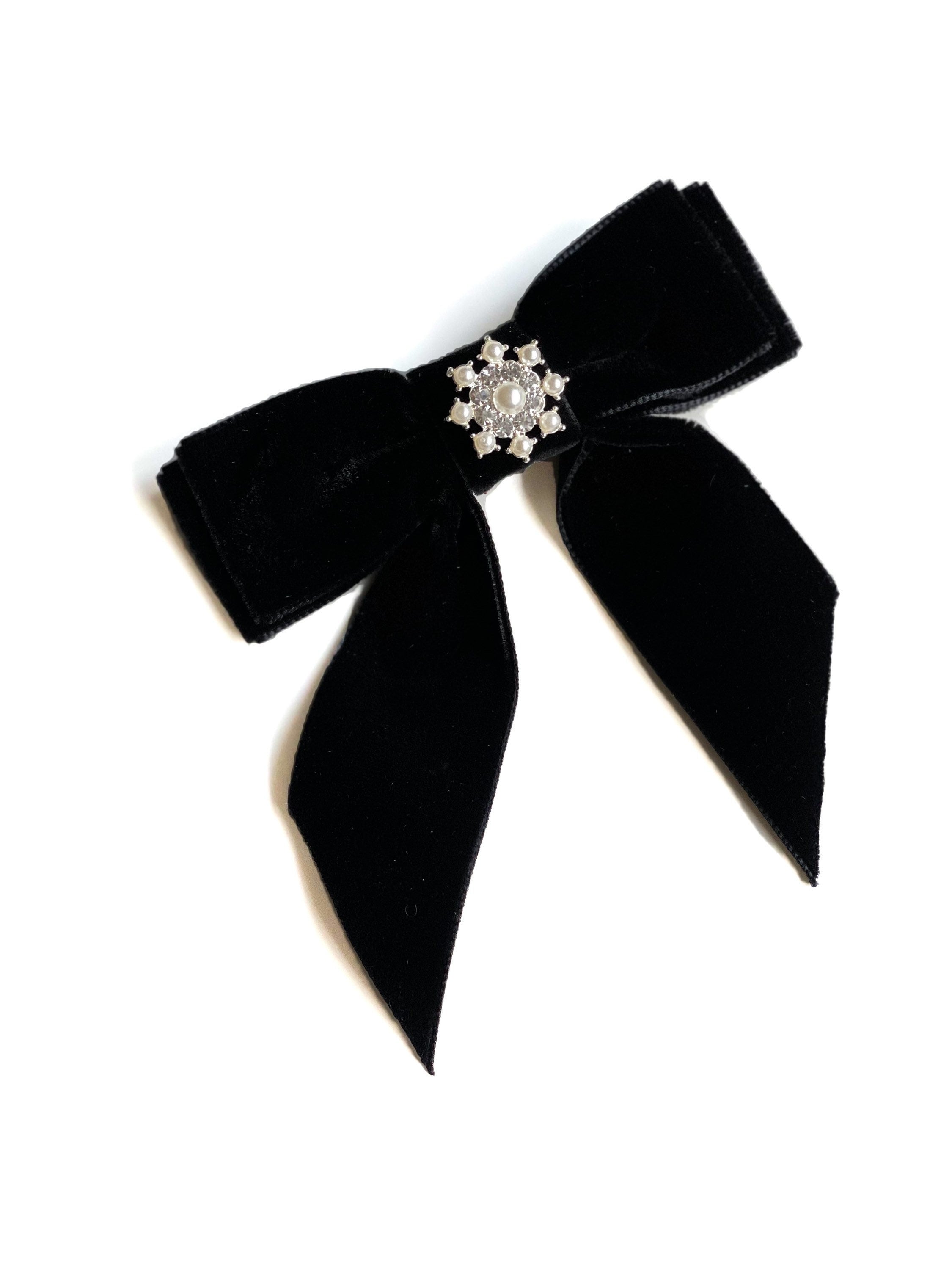 Glam Crystal Bow Upscale Women's Bow Hair Tie - Etsy