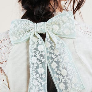The Meadow Bow | Embroidered Saree Ribbon | Simply Spring | Flower Child Aesthetic