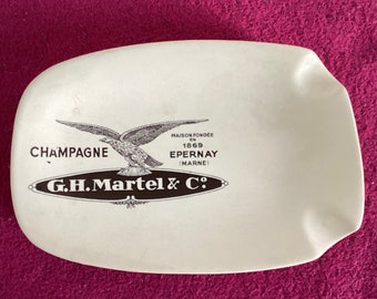 Cendrier publicitaire G.H Martel et Compagnie -France -Vintage
